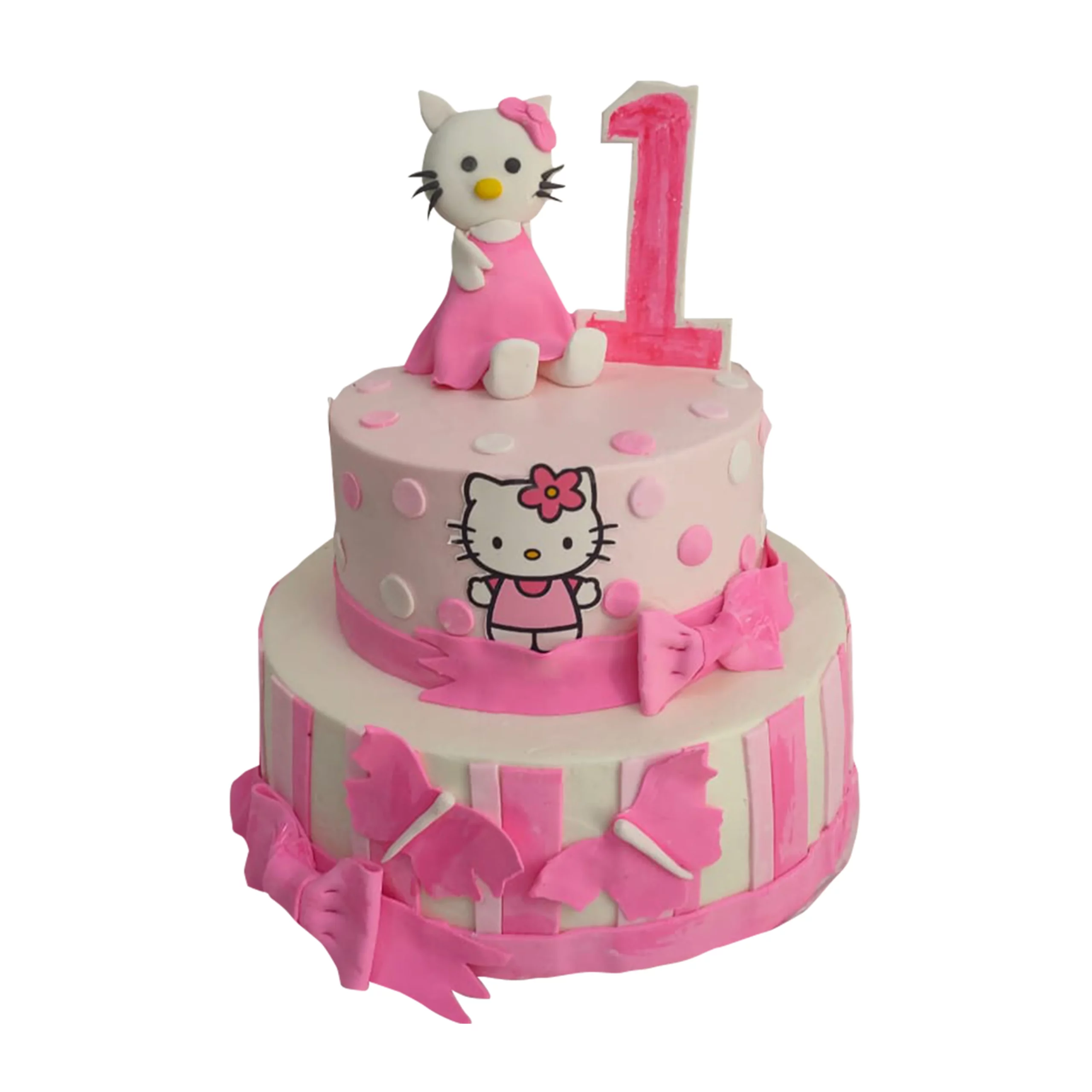 Hello Kitty Face Cake & Cupcakes | Sarah's Sweets & Treats